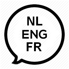 nederlandsn, engels, frans talen logo
